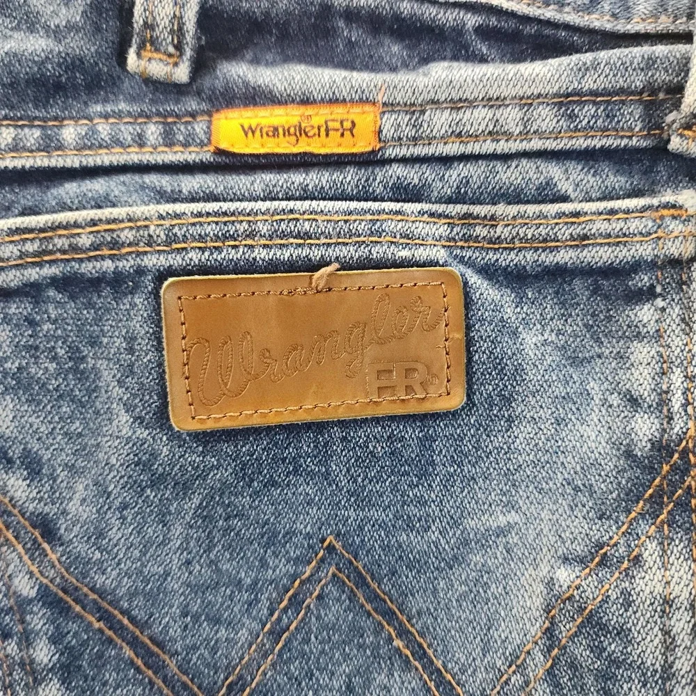Wrangler FR Flame Resistant Relaxed Fit Jeans Blue FR31MWZ Mens 36x34